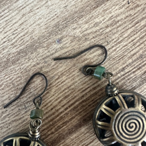 Cute bronze earrings - Picture 2 of 3